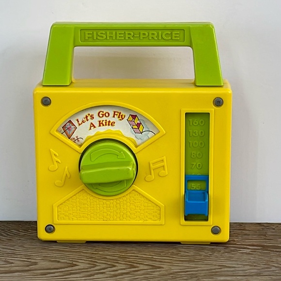 Vintage Fisher Price Radio Toy Let’s Go Fly A Kite Music - Picture 9 of 9